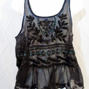 Free People Tops - FREE PEOPLE ANTHROPOLOGIE Lace Mesh Tank Top Free People Tops - FREE PEOPLE ANTHROPOLOGIE Lace Mesh Tank Top